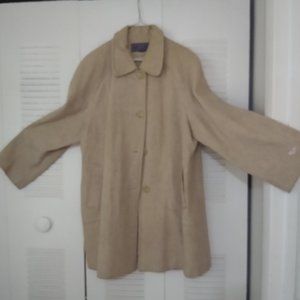 Beige Women's Knee-Length Coat